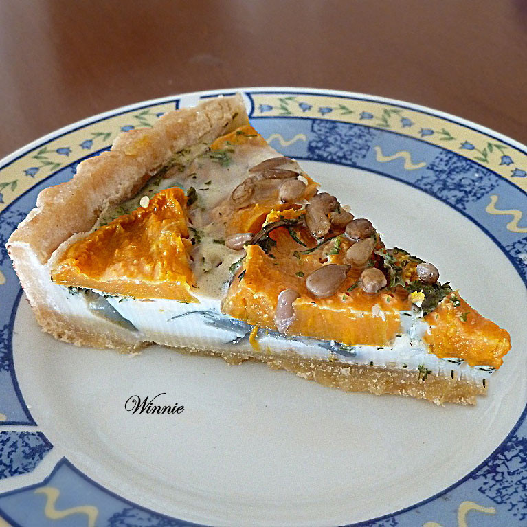 Purple Onion & Sweet-Potato Quiche